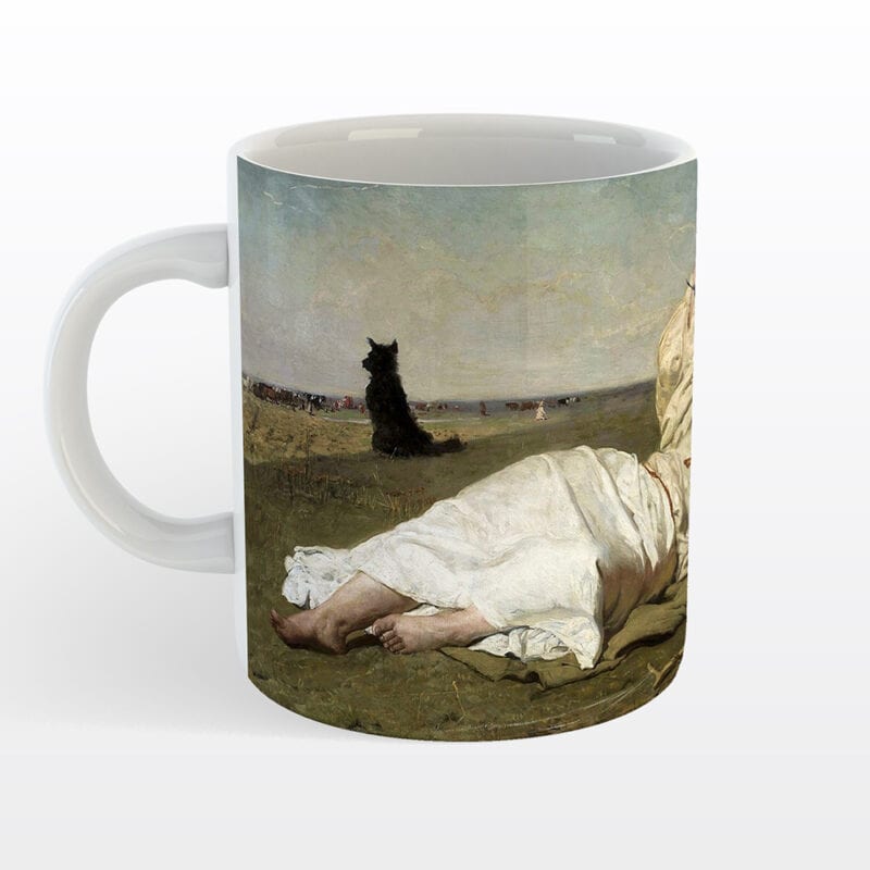 Kubek ceramiczny Józef Chełmiński - Babie lato - obrazek 2