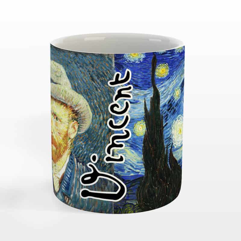 Kubek ceramiczny Vincent Van Gogh - Gwiaździsta noc - obrazek 2