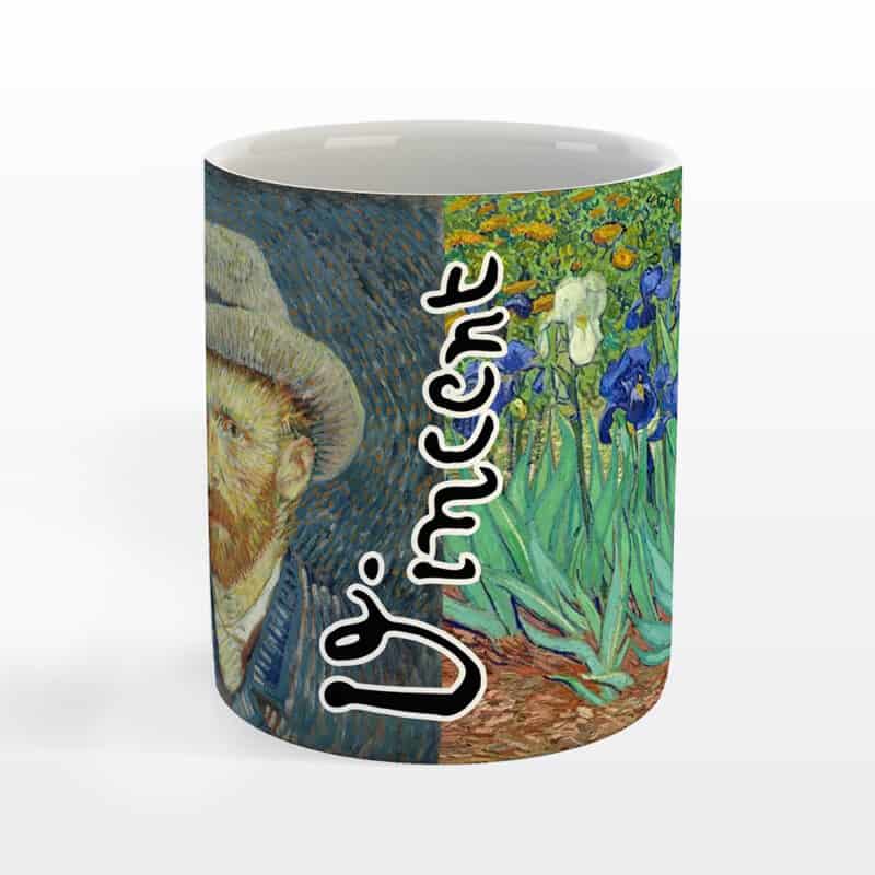 Kubek ceramiczny Vincent Van Gogh - irysy - obrazek 3