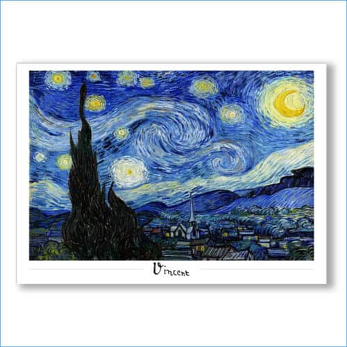 Plakat Vincent Van Gogh - Gwiaździsta noc