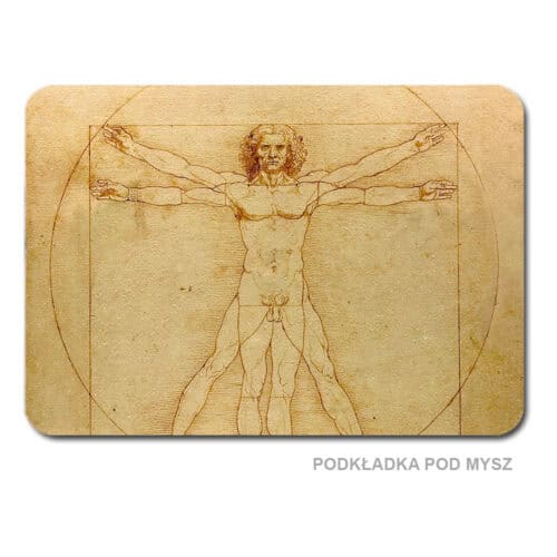 Podkładka pod mysz - Leonardo Da Vinci - Człowiek Witruwiański