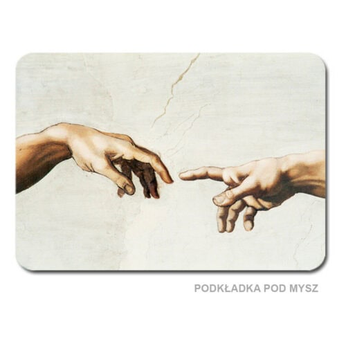 Podkładka pod mysz - Leonardo Da Vinci - Stworzenie Adama