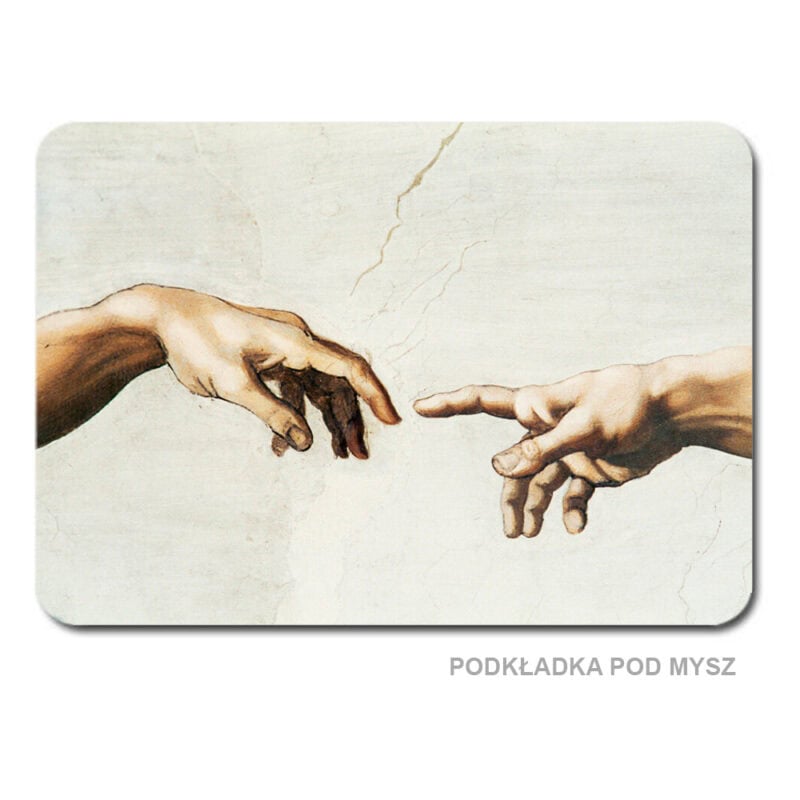 Podkładka pod mysz - Leonardo Da Vinci - Stworzenie Adama