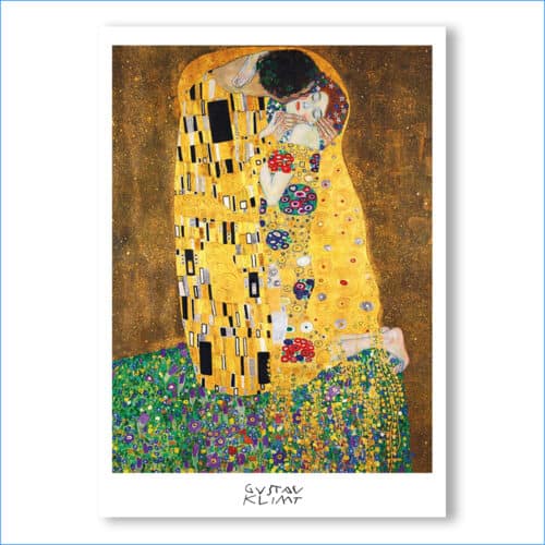 Plakat Gustav Klimt - Pocałunek