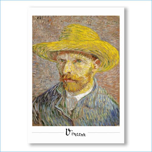 Plakat Vincent Van Gogh - Autoportret w odcieniach pastelowych