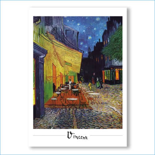 Plakat Vincent Van Gogh - Taras kawiarni w nocy