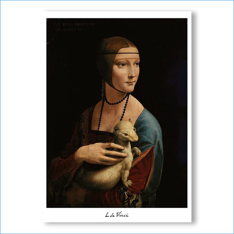 Plakat - Leonardo da Vinci - Dama z łasiczką