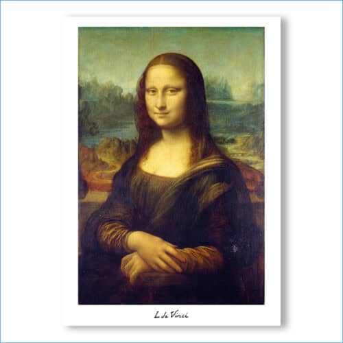Plakat Leonardo da Vinci - Mona lisa